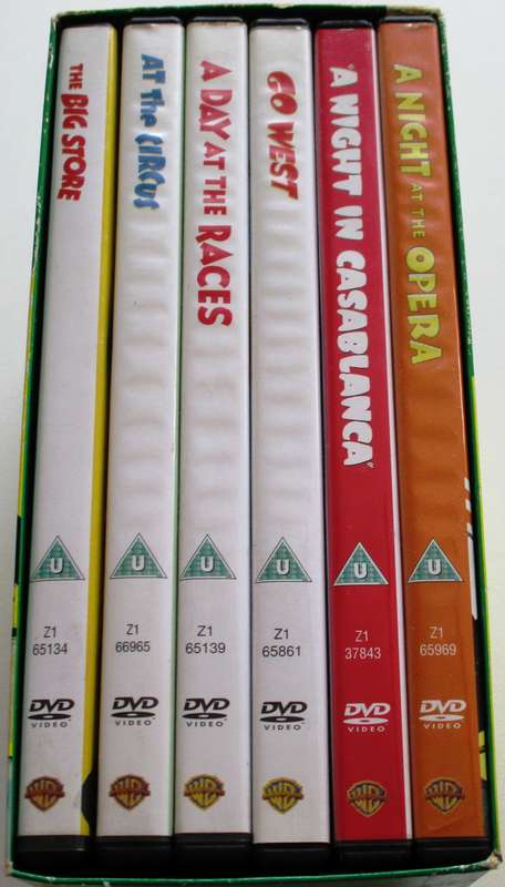 THE MARX BROTHERS 6 Movie Collection DVD BOX SET [Box Set shelf]