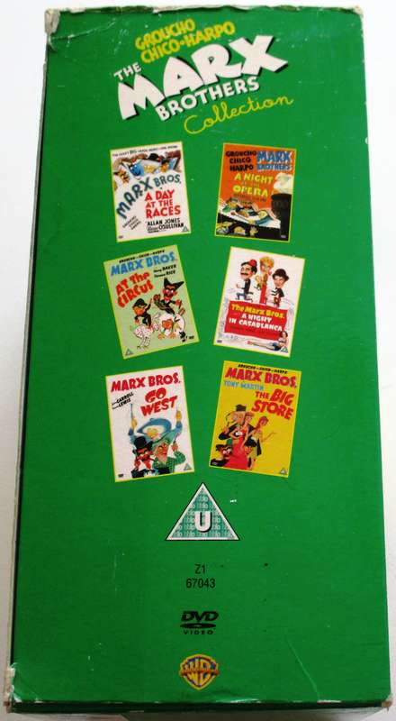 THE MARX BROTHERS 6 Movie Collection DVD BOX SET [Box Set shelf]