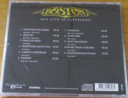BOSTON 1976 Live in Cleveland Radio Live Broadcast CD
