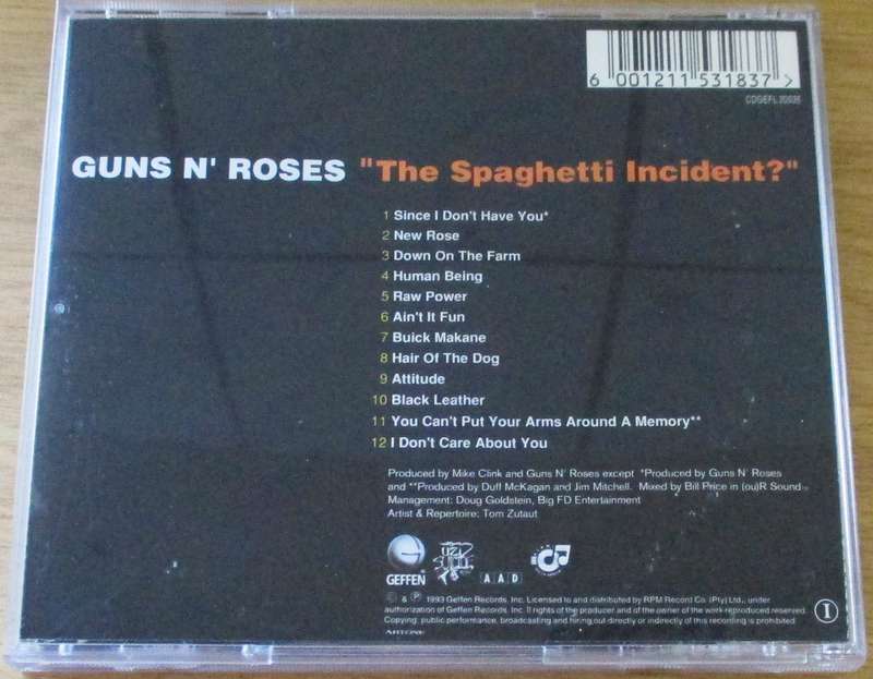 GUNS N ROSES The Spaghetti Incident CD [Gx6]