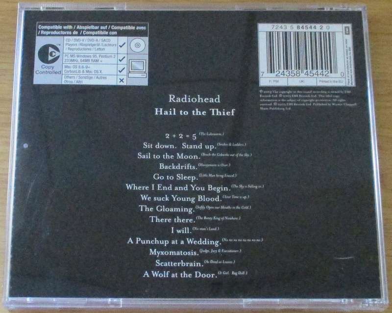 RADIOHEAD Hail to the Thief CD [Zx11]