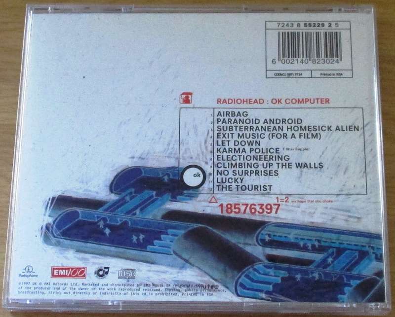 RADIOHEAD OK Computer CD [Zx11]