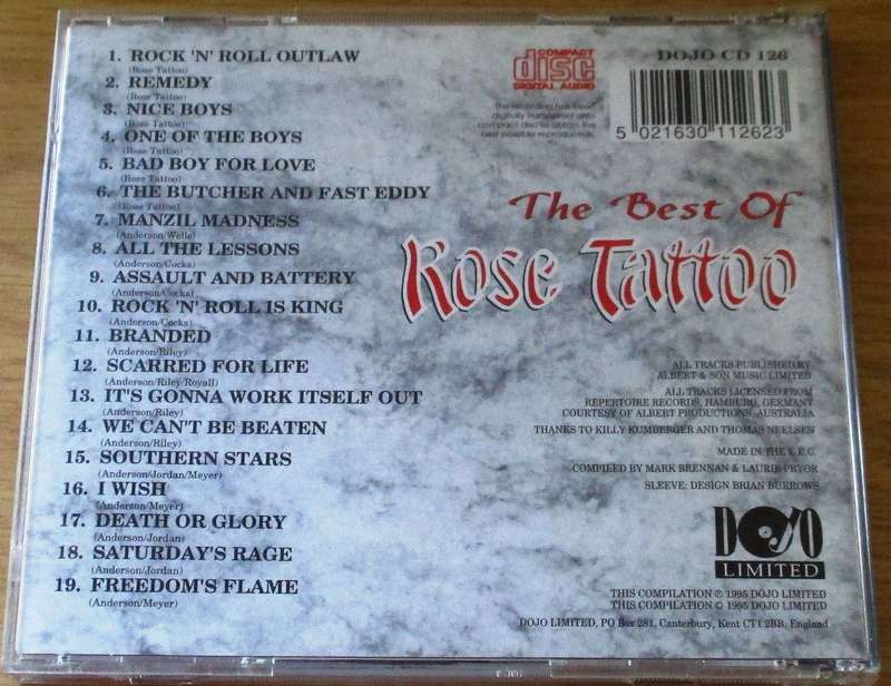 ROSE TATTOO CD [Vx4]