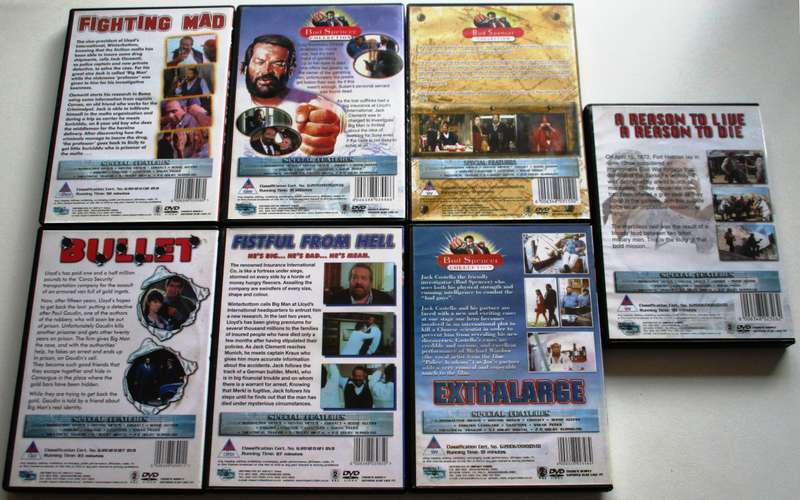 BUD SPENCER Collection 7xDVDs  [Box Set shelf]