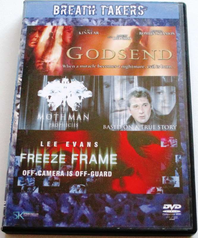Breath Takers : GODSEND + THE MOTHMAN PROPHECIES + FREEZE FRAME 3xDVD  [Box Set shelf]