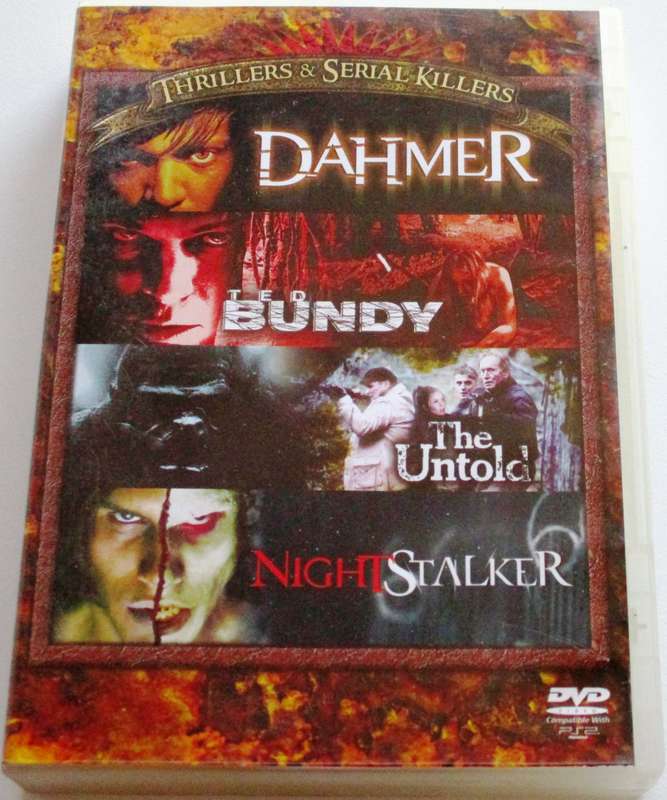 DAHMER + TED BUNDY + THE UNTOLD + NIGHT STALKER 4xDVD  [Box Set shelf]