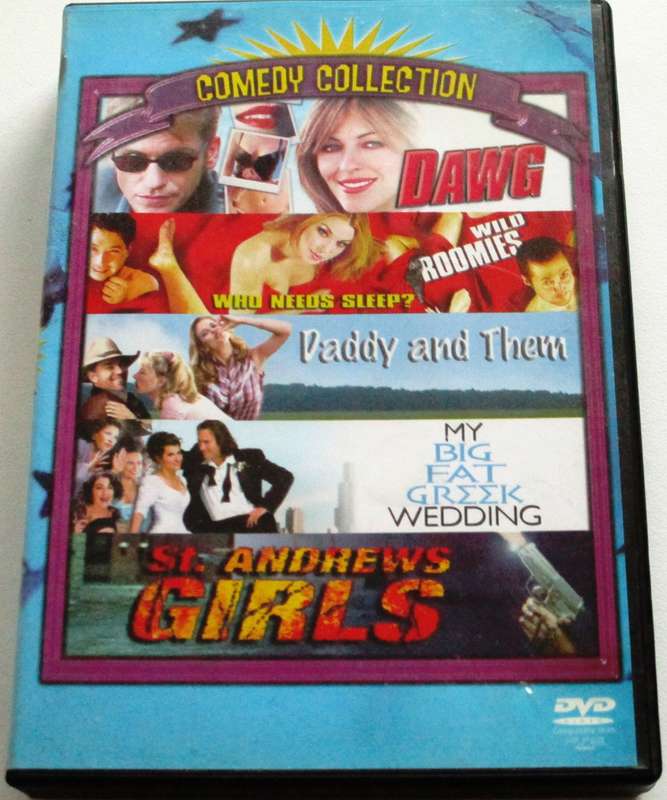 DAWG+WILD ROOMIES+MY BIG FAT GREEK WEDDING+ ST. ANDREWS GIRLS 4xDVD  [Box Set shelf]