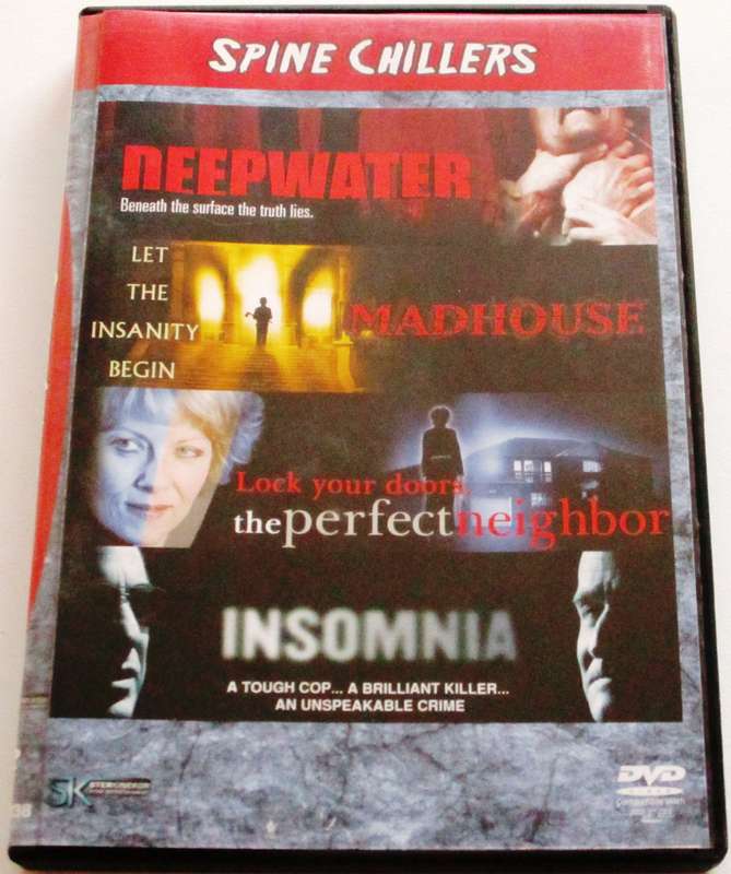 DEEPWATER + MADHOUSE + THE PERFECT NEIGHBOUR + INSOMNIA 4xDVD  [Box Set shelf]
