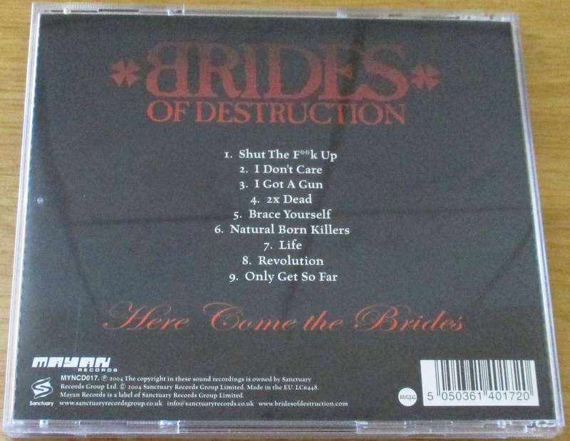 BRIDES OF DESTRUCTION Here come the Brides CD [Gx27]