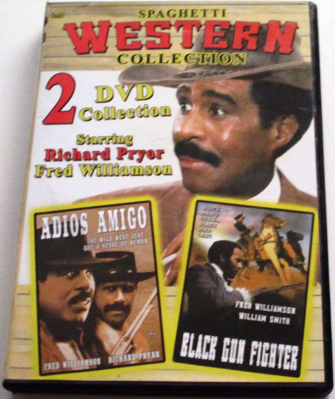 THE SPAGHETTI WESTERN COLLECTION Adios Amigo + Black Gun Fighter  2xDVD  [Box Set shelf]