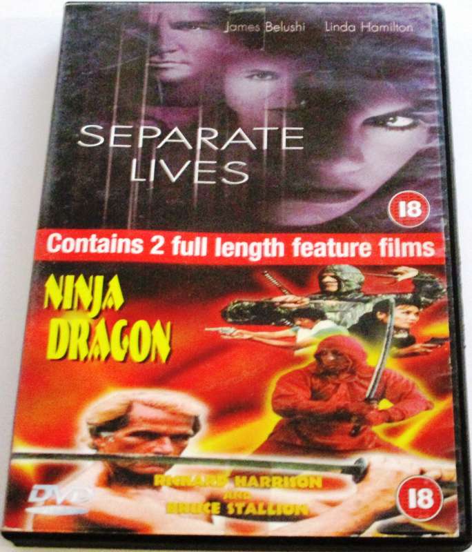 SEPARATE LIVES + NINJA DRAGON DVD Dual Disc  [Box Set shelf]