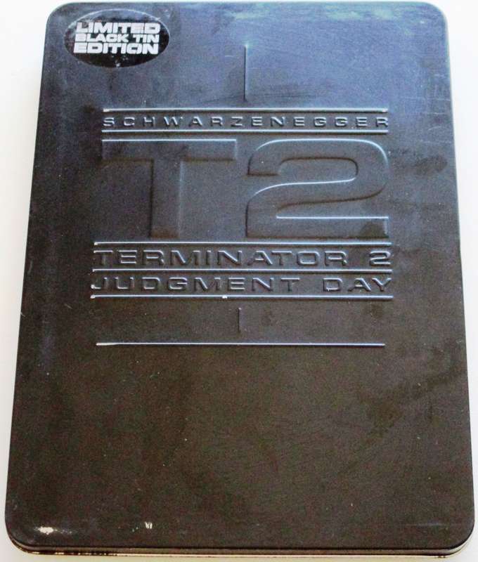 TERMINATOR 2 Arnold Schwarzenegger Ltd Black Tin Edition CD [Box Set shelf]