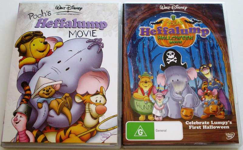 POOH'S HEFFALUMP HALLOWEEN MOVIE + POOH'S HEFFALUMP MOVIE DVD [Box Set shelf]
