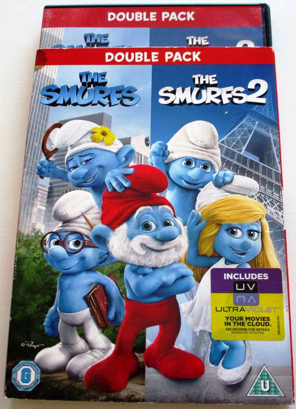 THE SMURFS + THE SMURFS 2 Double pack DVD [Box Set shelf]