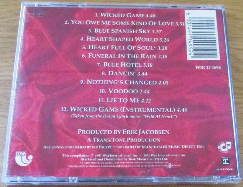 CHRIS ISAAK Wicked Game CD [Gx16]