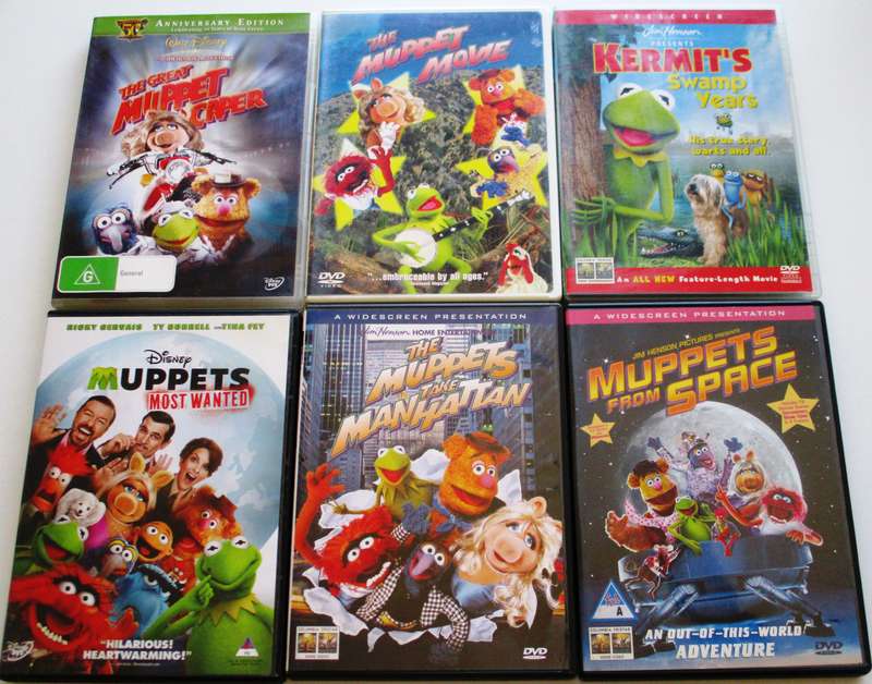 Disney THE MUPPETS 6 Movies 6xDVD [Box Set shelf]