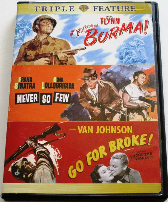 OBJECTIVE BURMA + NEVER SO FEW + GO FOR BROKE! DVD BOX SET [Box Set shelf]