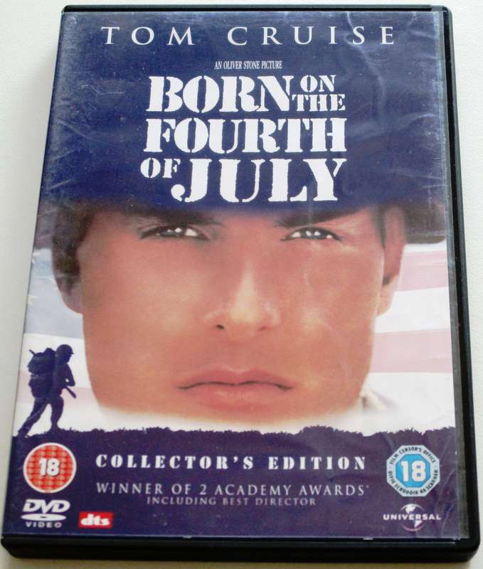 BORN ON THE 4TH OF JULY Tom Cruise DVD [Box Set shelf]