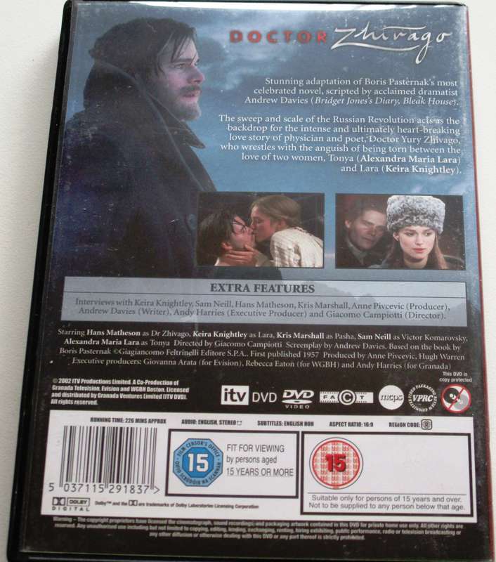 DOCTOR ZHURAGO Sam Neill DVD [Box Set shelf]