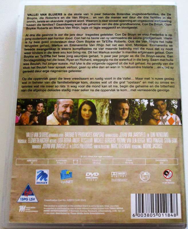 VALLEI VAN SLUIERS Seisoen 1  3xDVD  [SA Afrikaans shelf]