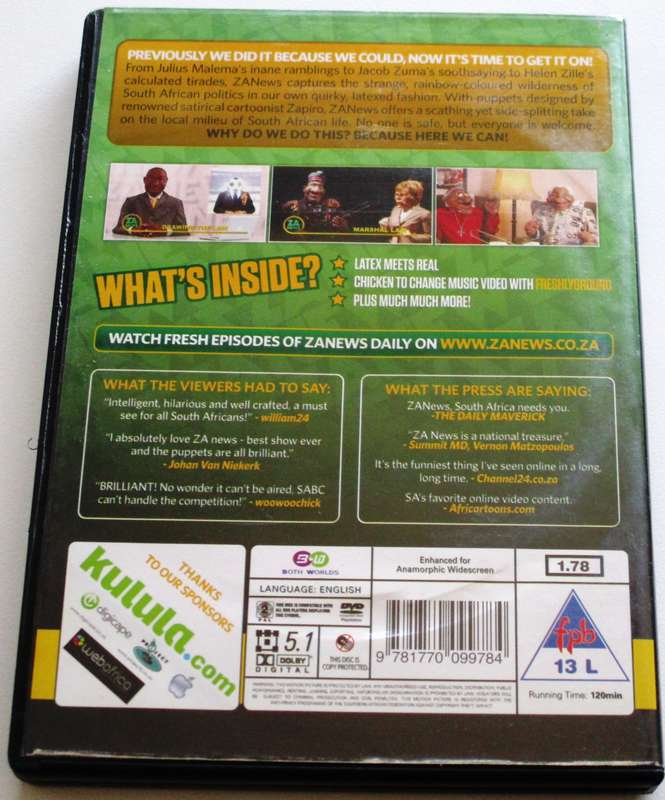 ZA NEWS Vol. 2 DVD  [SA Afrikaans shelf]
