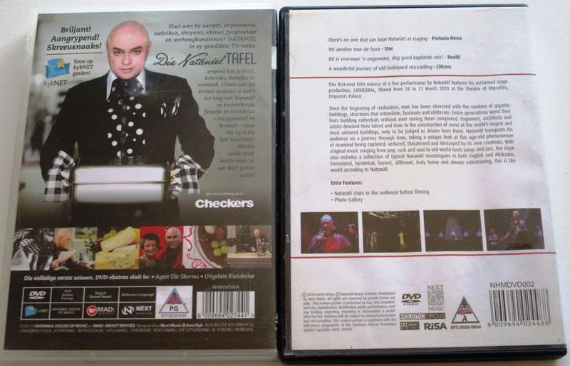 NATANIEL- Die Nataniel Tafel Seisoen 1 + Cathedral Live at Emperor's Palace DVD [SA Afrikaans shelf]