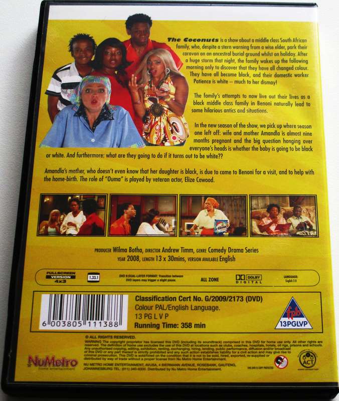 THE COCONUTS Season 2 DVD [SA Afrikaans shelf]