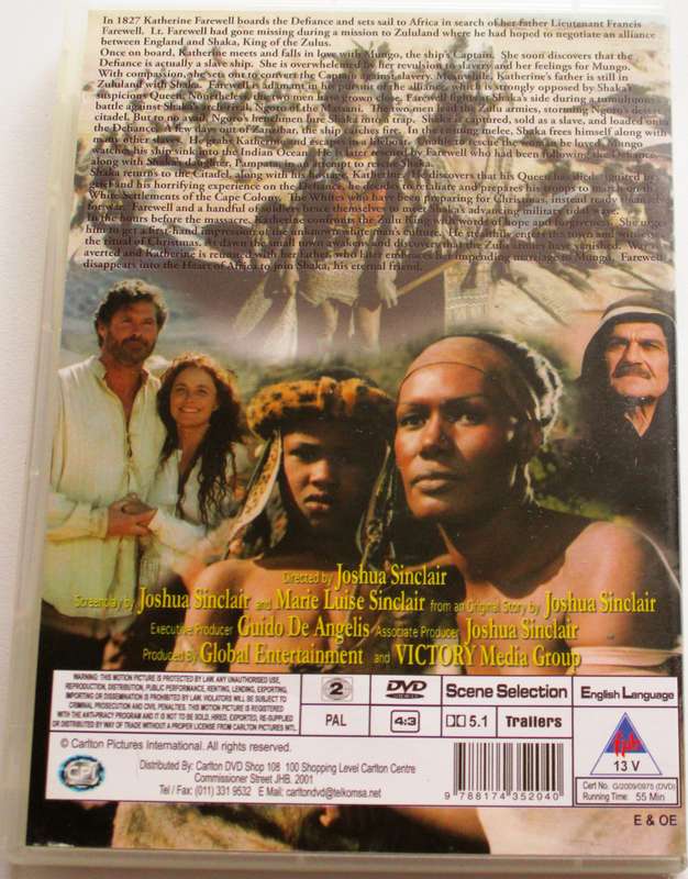 SHAKA ZULU The Last Great Warrior Part 3 DVD [SA Afrikaans shelf]
