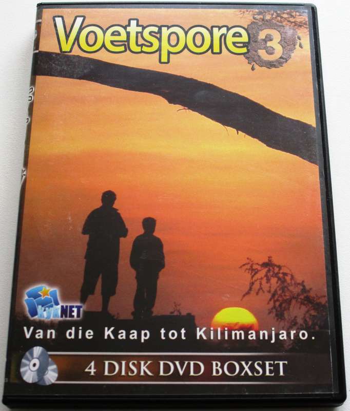 VOETSPORE 3 Van Kaap to Kilamanjaro 4xDVD [SA Afrikaans shelf]