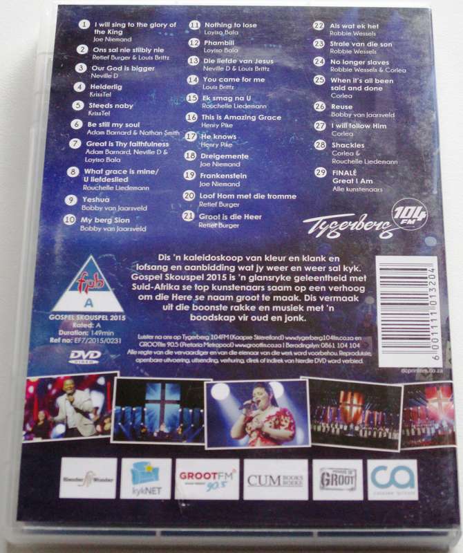GOSPEL SKOUSPEL 2015 DVD [SA Afrikaans shelf]