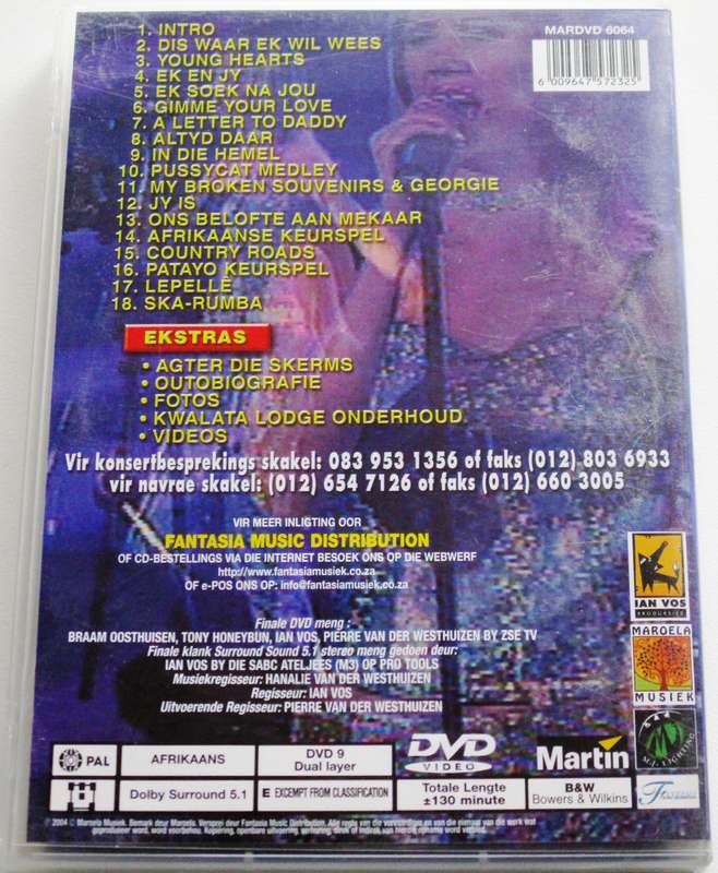 JUANITA DU PLESSIS In Konsert DVD [SA Afrikaans shelf]