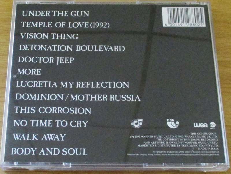 THE SISTERS OF MERCY A Slight Case of Overbombing  CD [Zx1]