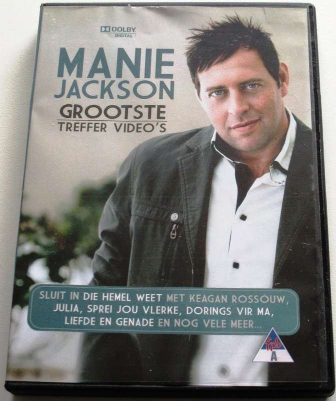 MANIE JACKSON Grootse Treffer Videos DVD [SA Afrikaans shelf]