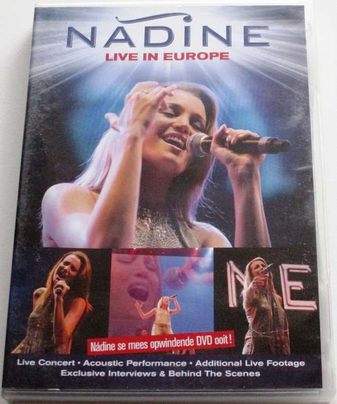 NADINE Live in Europe DVD [SA Afrikaans shelf] VG+