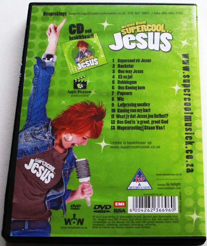 MEDINE BLOM Supercool via Jesus DVD [SA Afrikaans shelf]