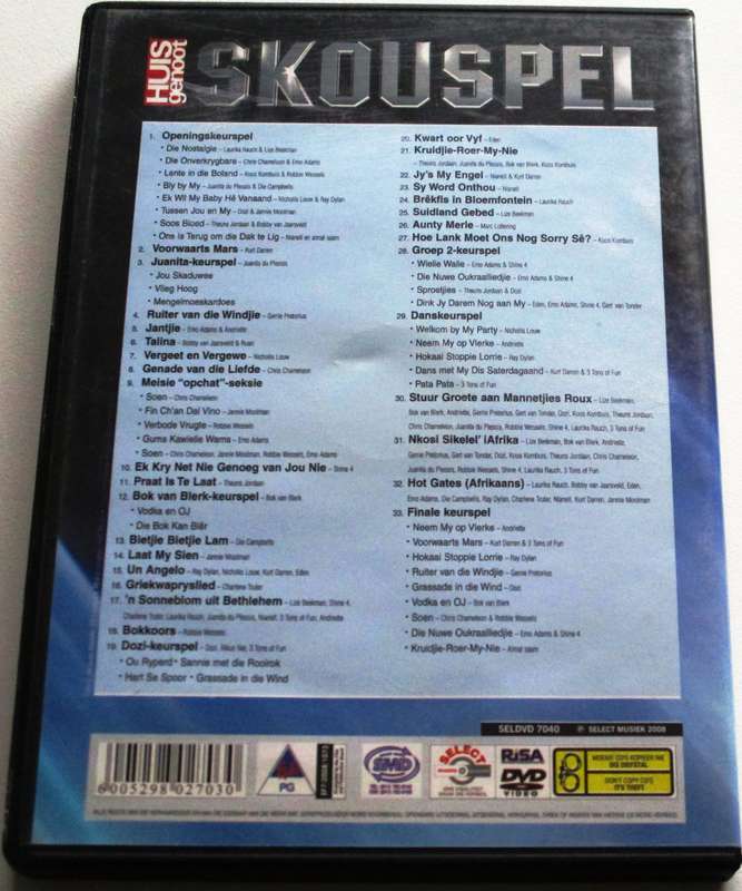 SKOUSPEL 2008 DVD [SA Afrikaans shelf]