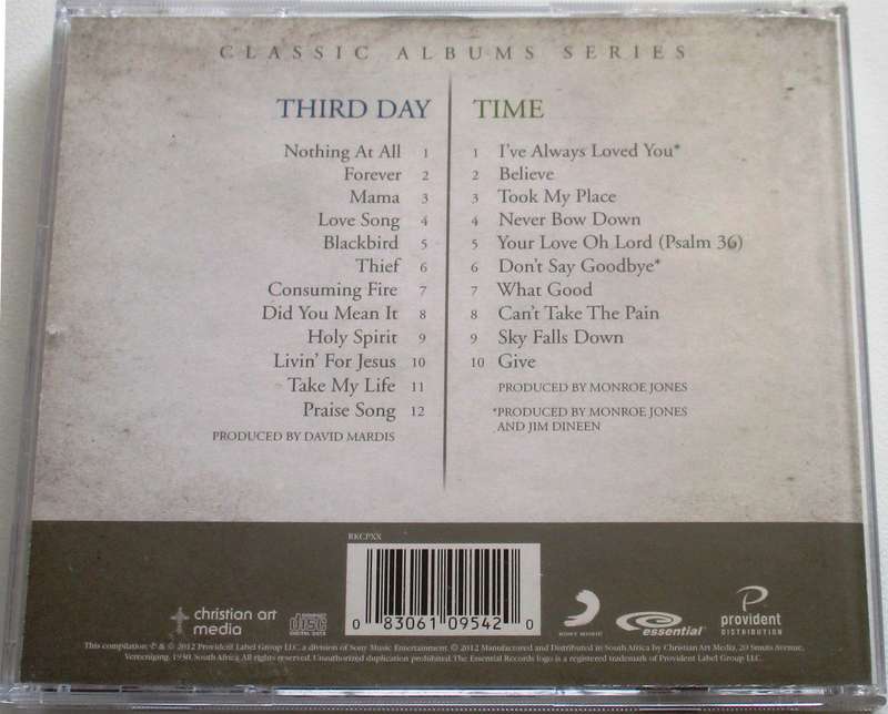 CHRISTIAN ROCK/METAL: THIRD DAY Third Day + Time 2xCD [BB SHELF C/R/M]