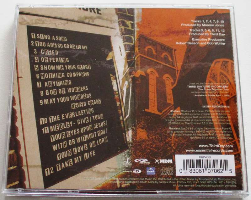 CHRISTIAN ROCK/METAL: THIRD DAY Offerings II [BB SHELF C/R/M]