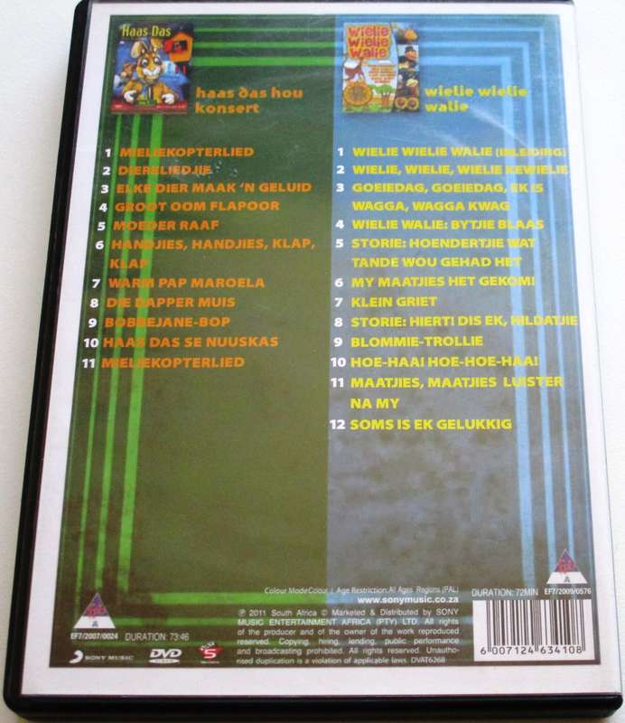 HAAS DAS + WIELIE WIELIE WALIE 2xDVD [Box Set shelf]