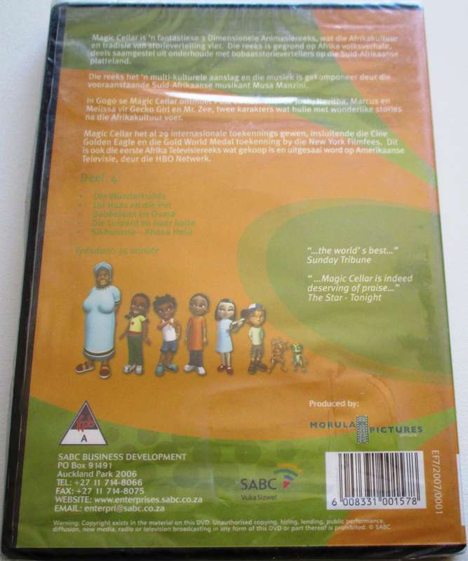 MAGIC CELLAR  Afrikaans Deel 4 DVD [Box Set shelf]
