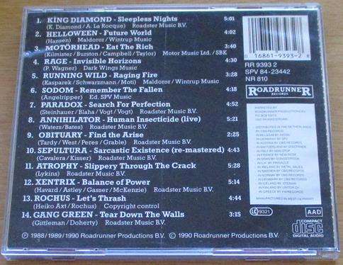 THRASH THE WALL CD [Gx7] Helloween King Diamond Motorhead Annihilator Sodom