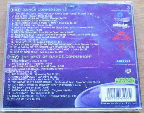 DANCE CONNEXION 2xCD [Shelf Gx3] Robert Miles Erasure Chicane Leila K Ace of Base
