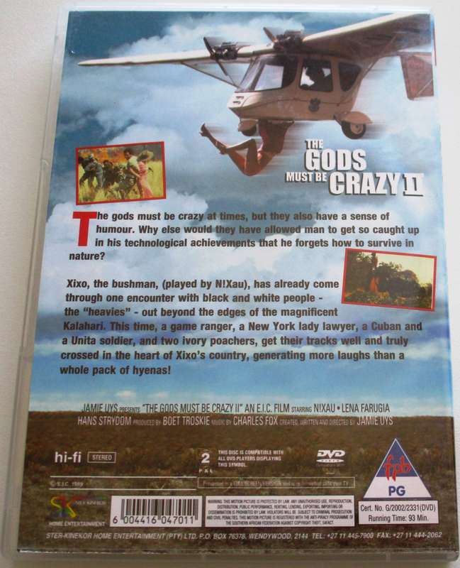 THE GODS MUST BE CRAZY II DVD [SA Shelf]