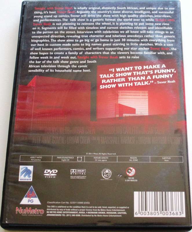 BEST OF TONIGHT WITH TREVOR NOAH DVD [SA Shelf]