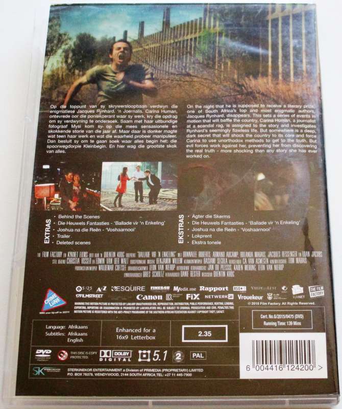 BALLADE VIR n ENKELING DVD [SA Shelf]