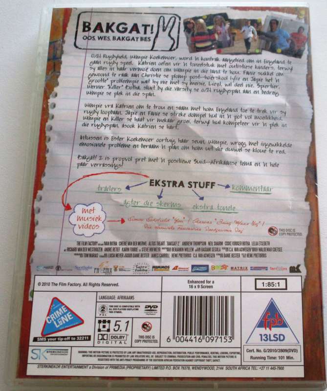BAKGAT! II DVD [SA Shelf]
