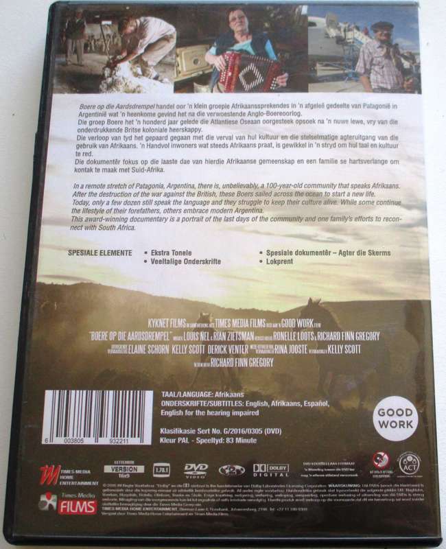 BOERE OP DIE AARDS DREMPEL DVD [SA Shelf]