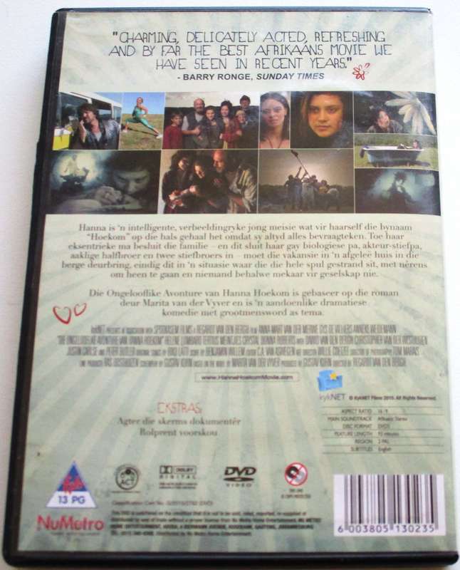 DIE ONGELOOFLIKE AVONTURE VAN HANNA HOEKOM DVD [SA Shelf]