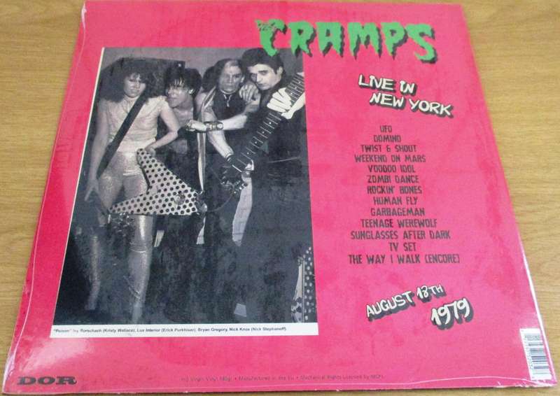 THE CRAMPS Live in New York 1979 VINYL Record