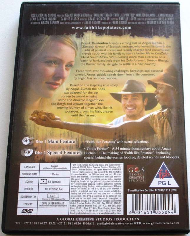 FAITH LIKE POTATOES DVD [SA Shelf]